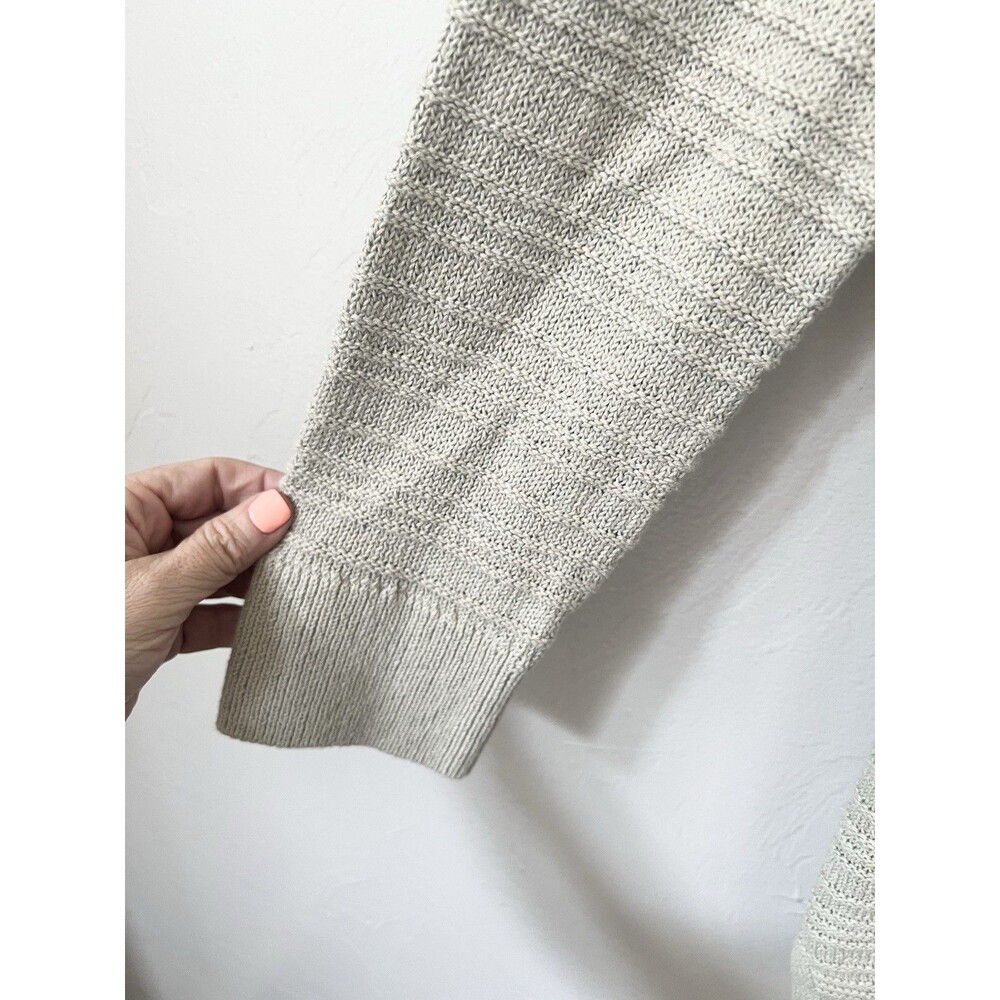 Free people beach cream oversized button up cardigan Sweater size medium Top - Picture 5 of 9